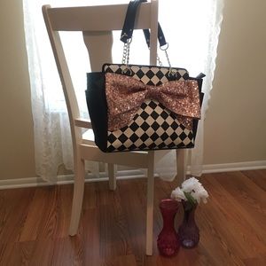 NWT BETSEY JOHNSON PURSE: TOTE w/ BOW